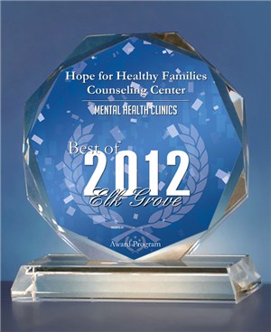 Hope for Healthy Families Counseling Center Best of Elk Grove 2012